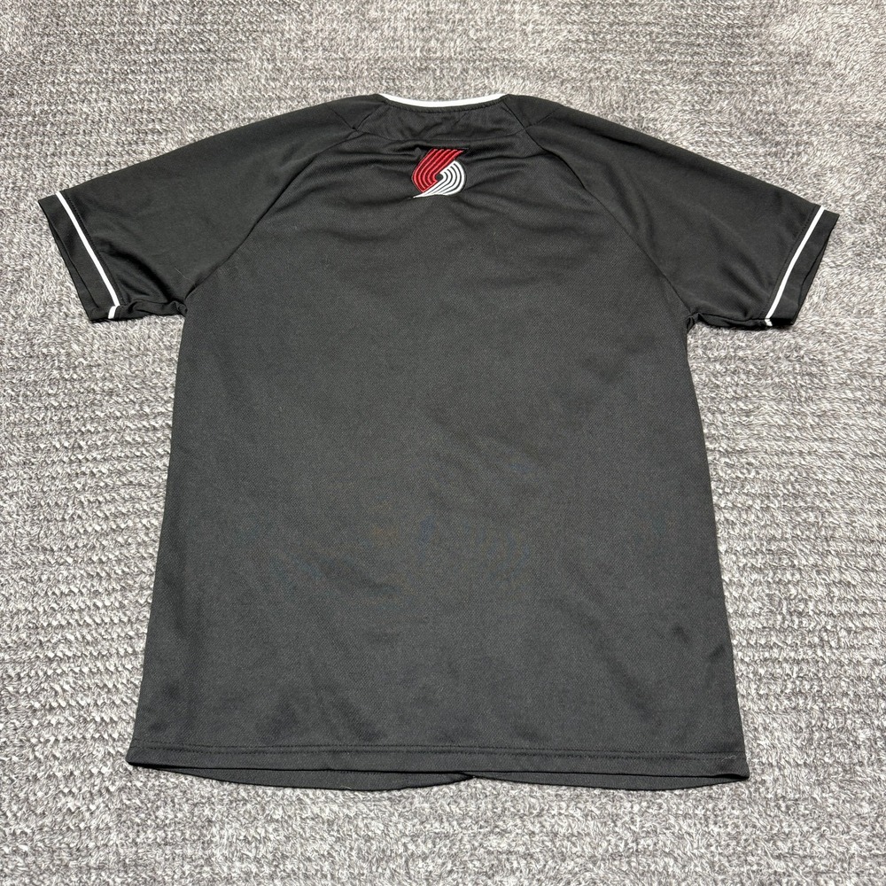 Ultra Game Portland Trail Blazers Mens Small Black Red White Baseball Jersey - Picture 2 of 9